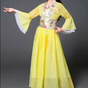Chinese Traditional Costume Girls Stage Dance Performance Dress  | 5